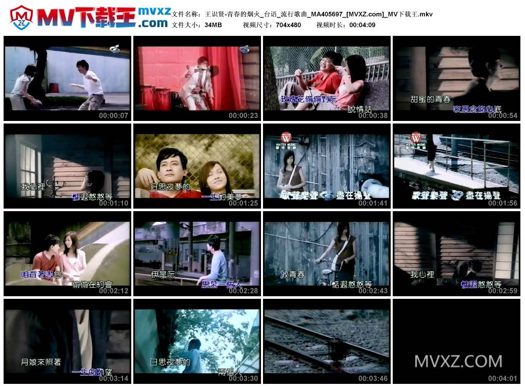 王识贤-青春的烟火_台语_流行歌曲_MA405697